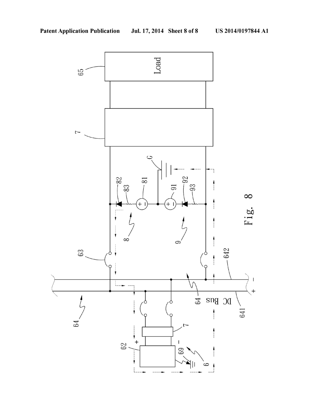 ACTIVE CONTINUOUS DC POWER SUPPLY INSULATION MALFUNCTION DETECTION CIRCUIT - diagram, schematic, and image 09