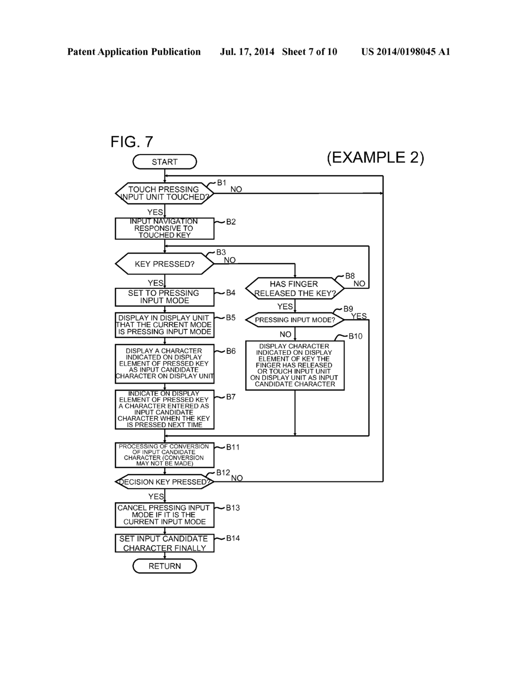 ELECTRONIC EQUIPMENT, LETTER INPUTTING METHOD AND PROGRAM - diagram, schematic, and image 08