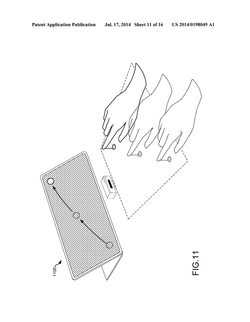 METHOD AND APPARATUS FOR DETERMINING USER INPUT IN A THREE-DIMENSIONAL     FIELD - diagram, schematic, and image 12