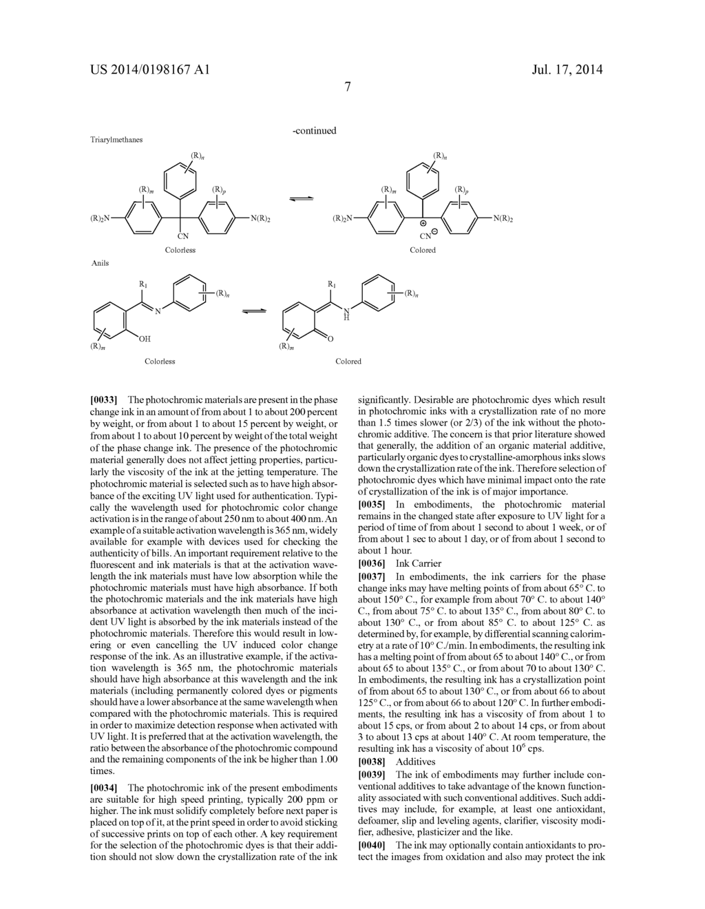 PHOTOCHROMIC PHASE CHANGE INK COMPOSITIONS - diagram, schematic, and image 10