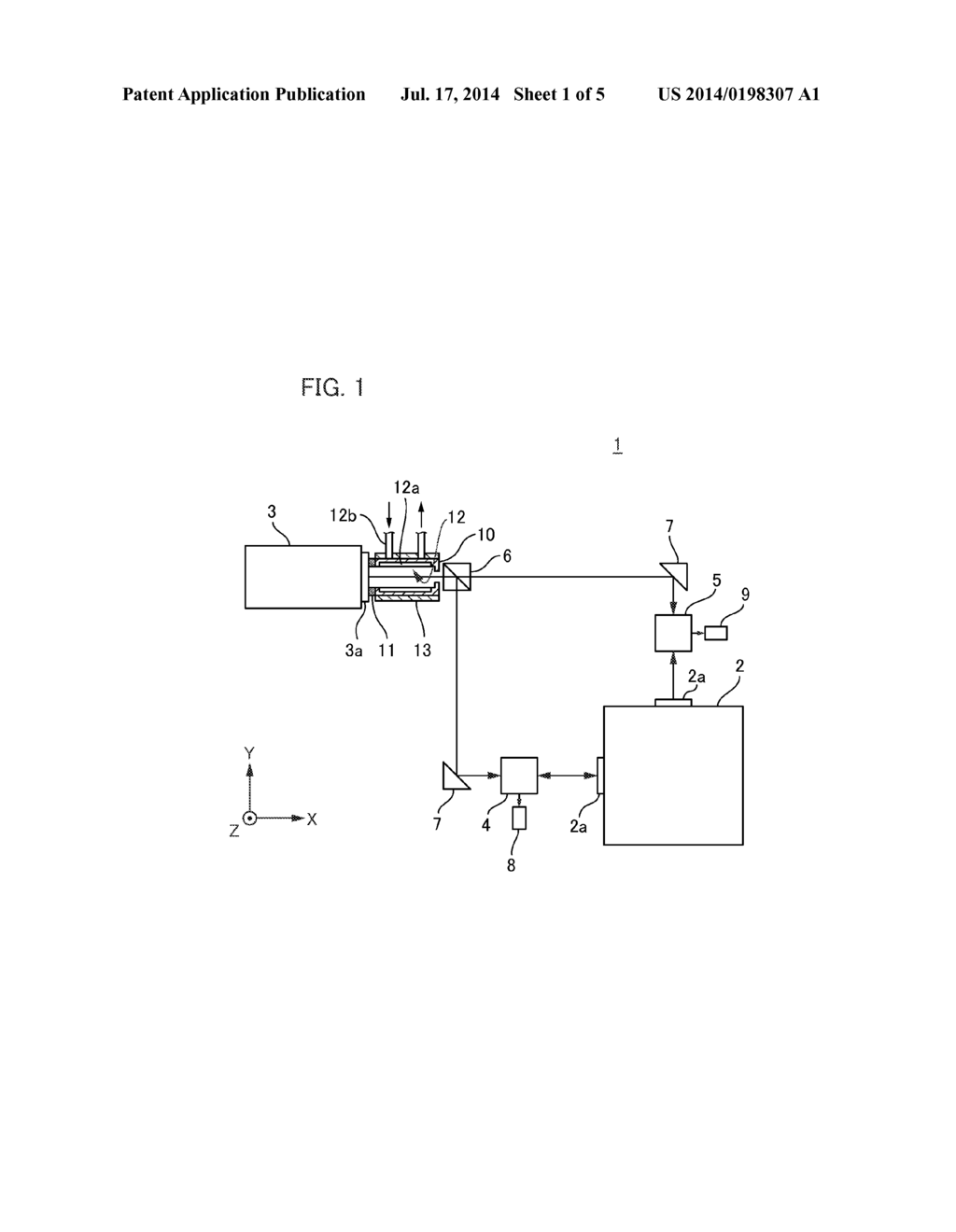 INTERFEROMETER SYSTEM, LITHOGRAPHY APPARATUS, AND ARTICLE MANUFACTURING     METHOD - diagram, schematic, and image 02