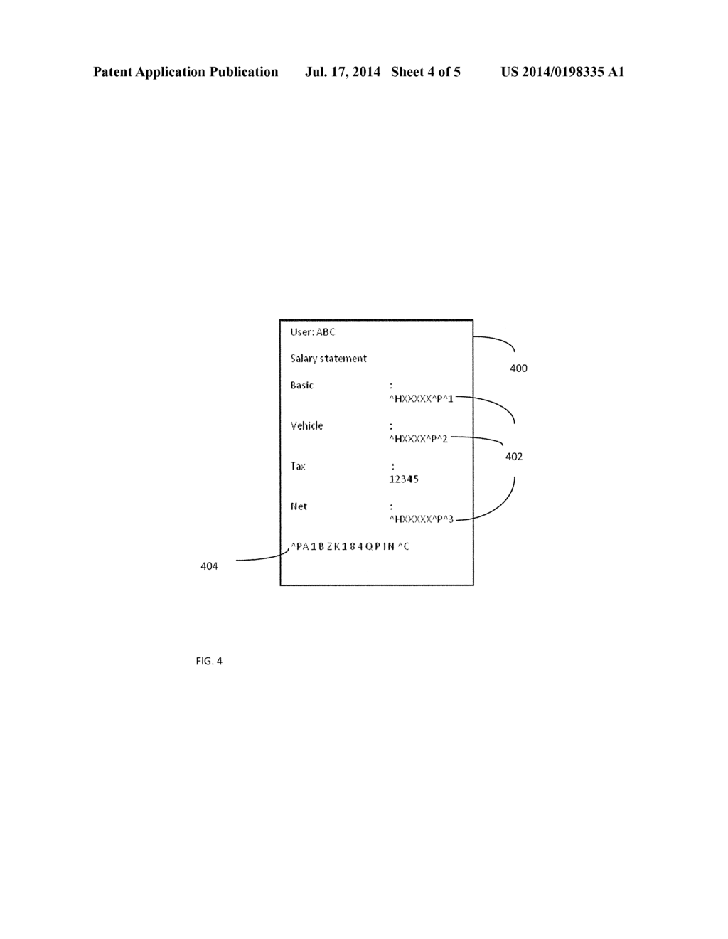 SECURING CONFIDENTIAL INFORMATION IN A DOCUMENT - diagram, schematic, and image 05