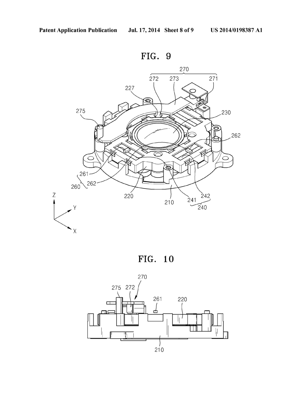 METHOD AND APPARATUS FOR ADJUSTING POSITION OF OPTICAL ELEMENT - diagram, schematic, and image 09