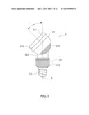 LED Bulb Laterally Installed and Projecting Light Beams onto Ground diagram and image