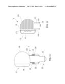 LED Bulb Laterally Installed and Projecting Light Beams onto Ground diagram and image