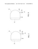 LED Bulb Laterally Installed and Projecting Light Beams onto Ground diagram and image