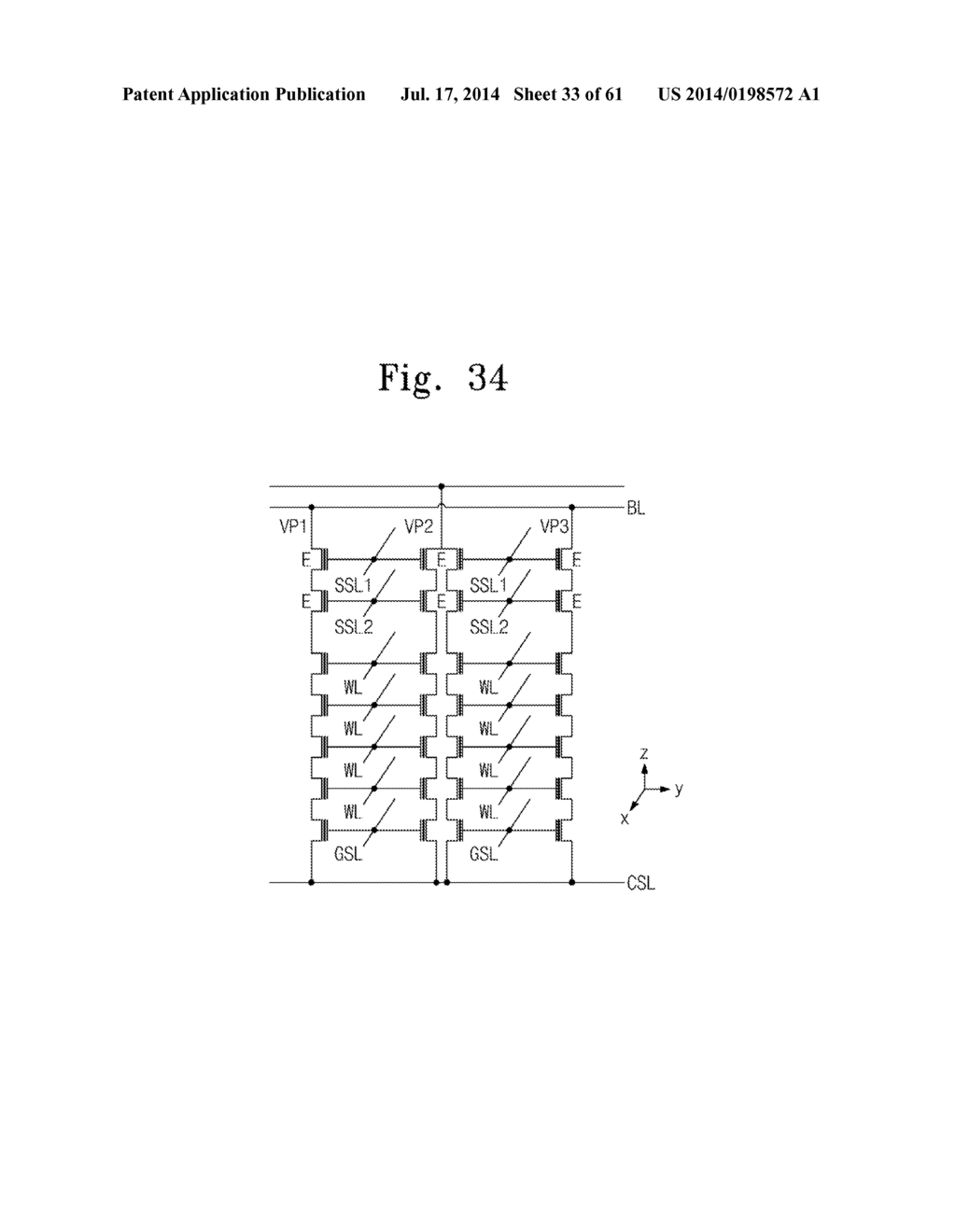 STRING SELECTION STRUCTURE OF THREE-DIMENSIONAL SEMICONDUCTOR DEVICE - diagram, schematic, and image 34