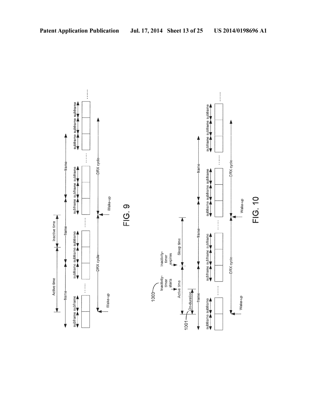 APPARATUS AND METHOD FOR DISCONTINUOUS RECEIVE IN COMMUNICATION SYSTEMS     WITH LARGE NUMBER OF ANTENNAS - diagram, schematic, and image 14