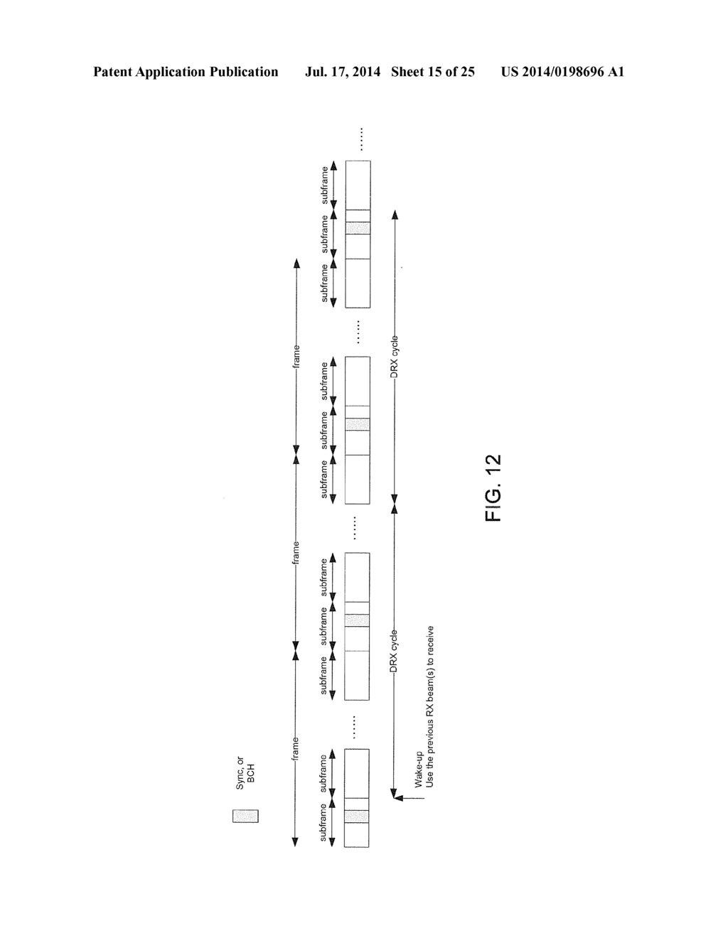 APPARATUS AND METHOD FOR DISCONTINUOUS RECEIVE IN COMMUNICATION SYSTEMS     WITH LARGE NUMBER OF ANTENNAS - diagram, schematic, and image 16