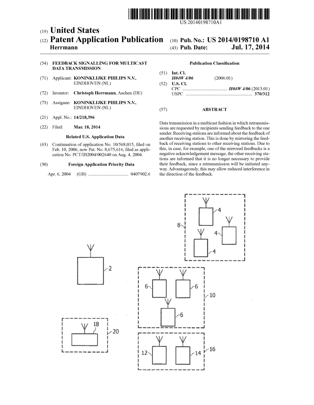 FEEDBACK SIGNALLING FOR MULTICAST DATA TRANSMISSION - diagram, schematic, and image 01