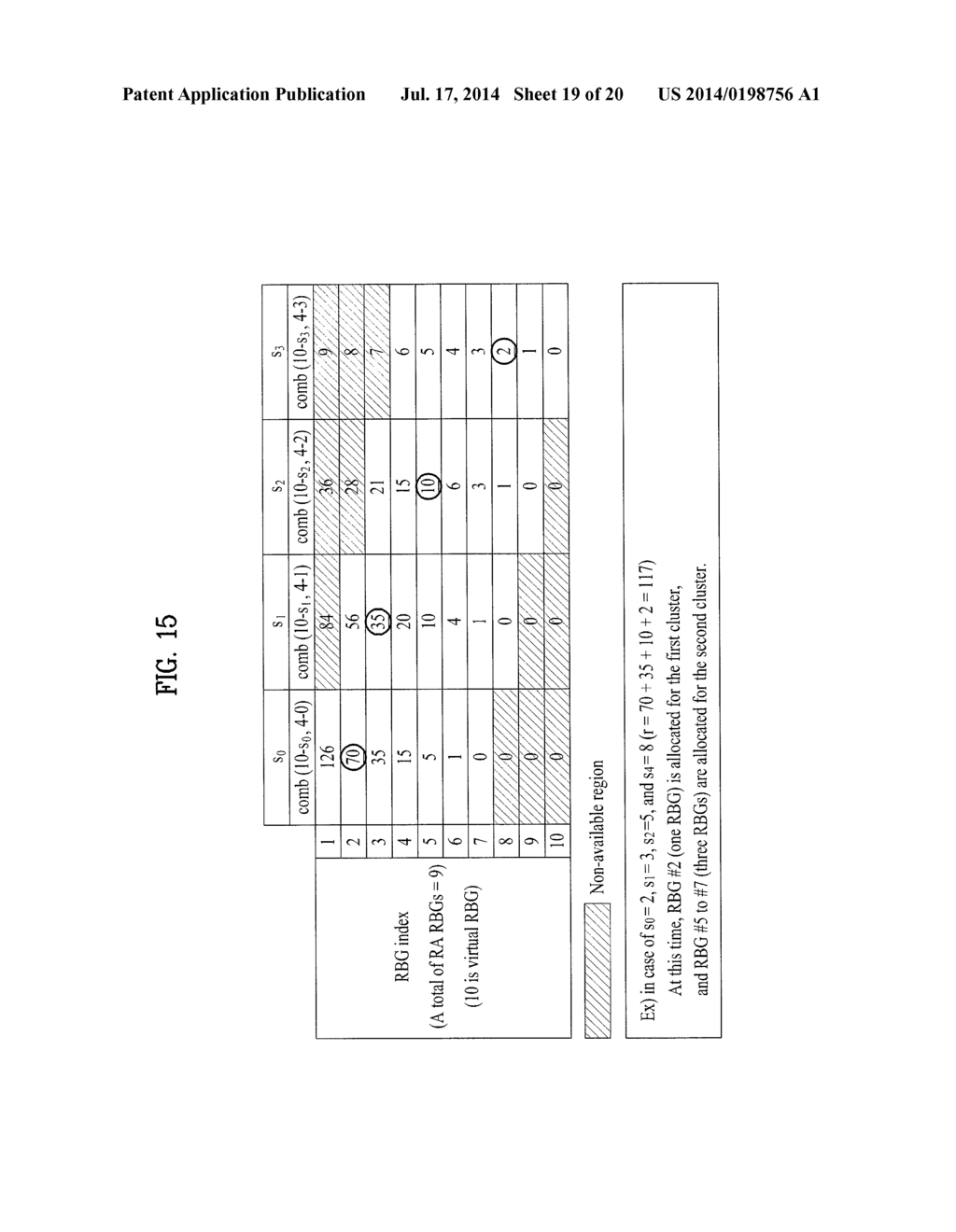 METHOD AND APPARATUS FOR ALLOCATION OF DISCONTINUOUS UPLINK RESOURCE - diagram, schematic, and image 20