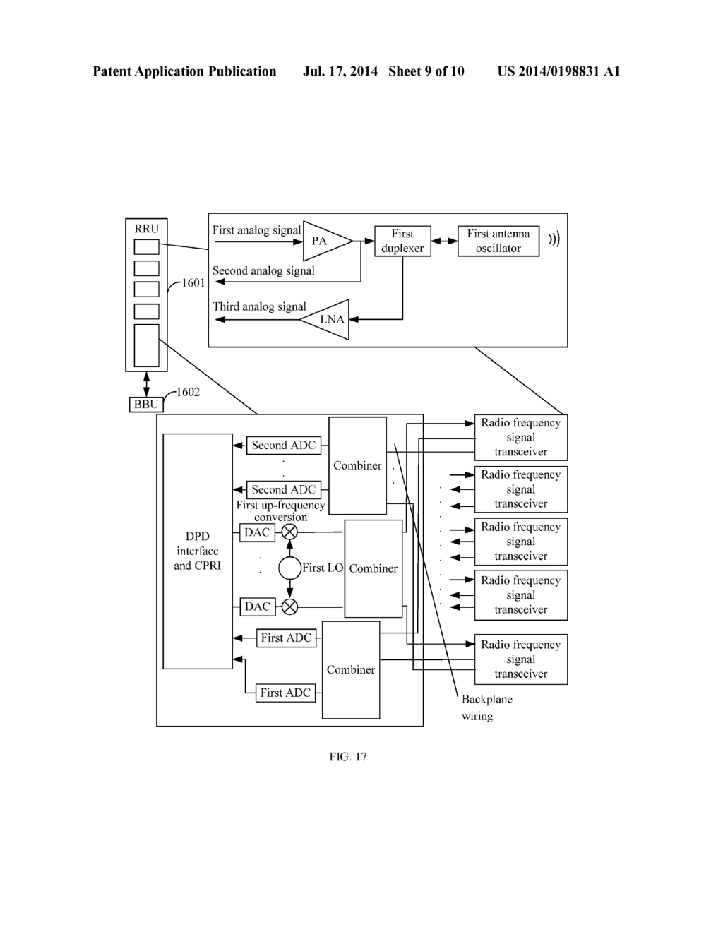 Radio Frequency Signal Transceiving and Processing Method, Device, and     Base Station System - diagram, schematic, and image 10