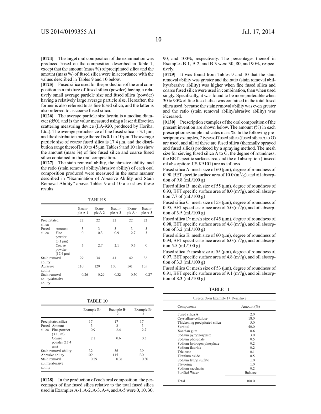 COMPOSITION FOR ORAL CAVITY - diagram, schematic, and image 11