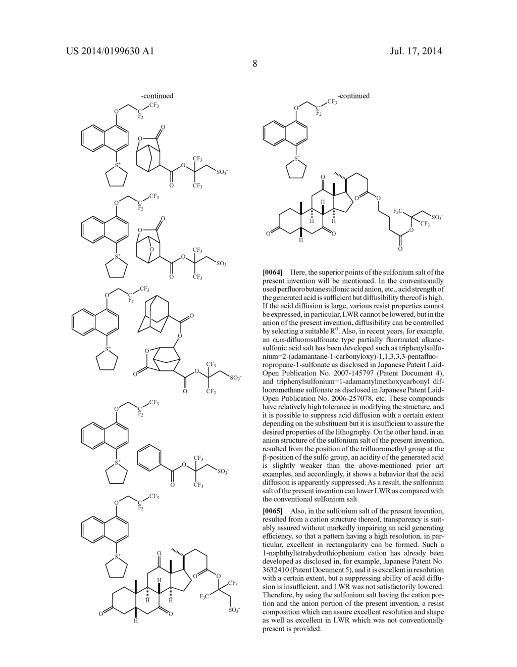 SULFONIUM SALT, RESIST COMPOSITION AND PATTERNING PROCESS - diagram, schematic, and image 11