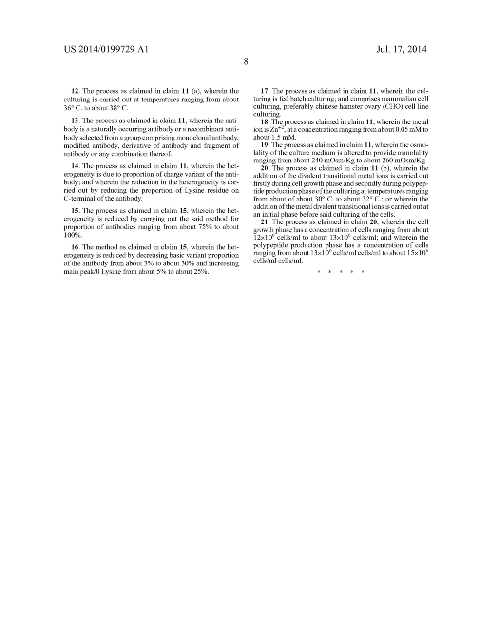 Method for Reducing Heterogeneity of Antibodies and a Process of Producing     the Antibodies Thereof - diagram, schematic, and image 16