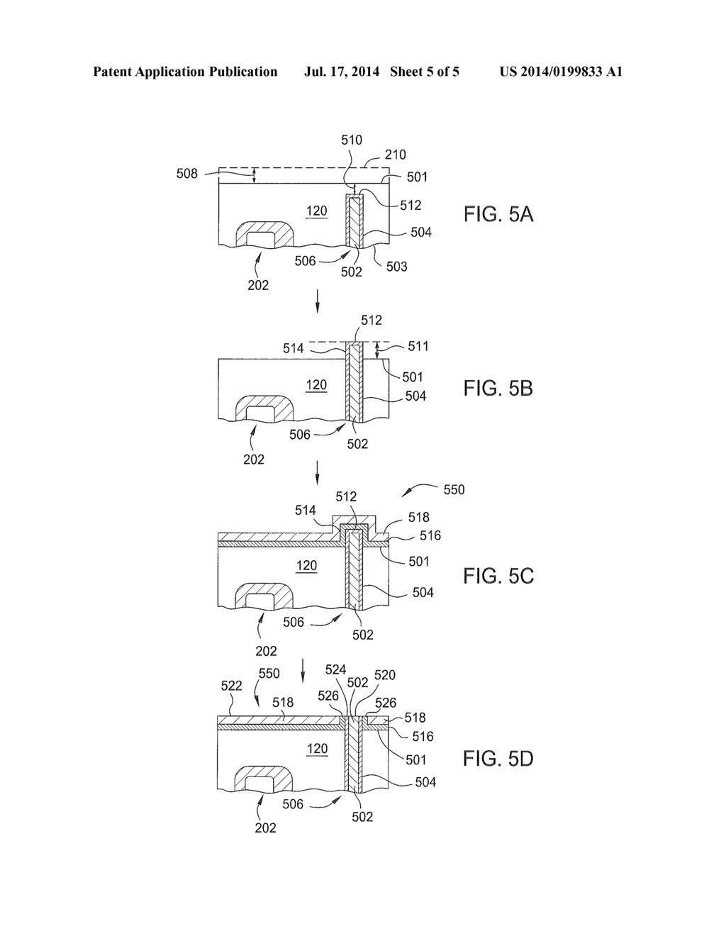 METHODS FOR PERFORMING A VIA REVEAL ETCHING PROCESS FOR FORMING     THROUGH-SILICON VIAS IN A SUBSTRATE - diagram, schematic, and image 06