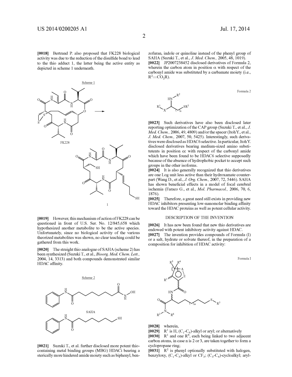 NEW THIO DERIVATIVES BEARING LACTAMS AS POTENT HDAC INHIBITORS AND THEIR     USES AS MEDICAMENTS - diagram, schematic, and image 04