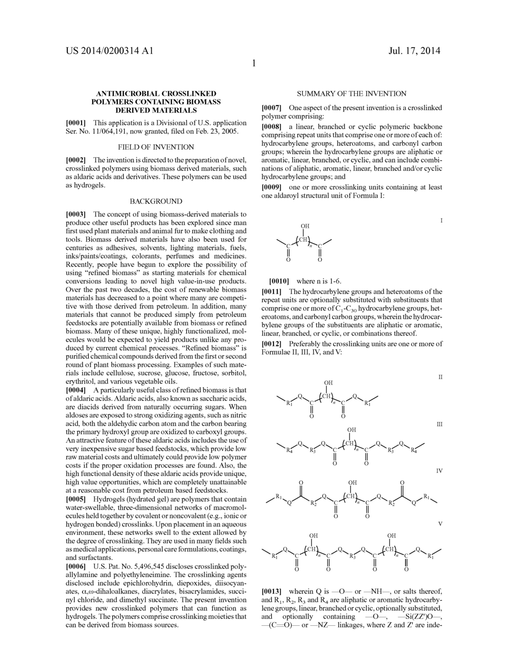 ANTIMICROBIAL CROSSLINKED POLYMERS CONTAINING BIOMASS DERIVED MATERIALS - diagram, schematic, and image 02