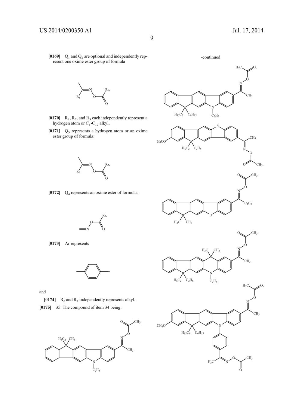 COMPOUNDS WITH OXIME ESTER AND/OR ACYL GROUPS - diagram, schematic, and image 19