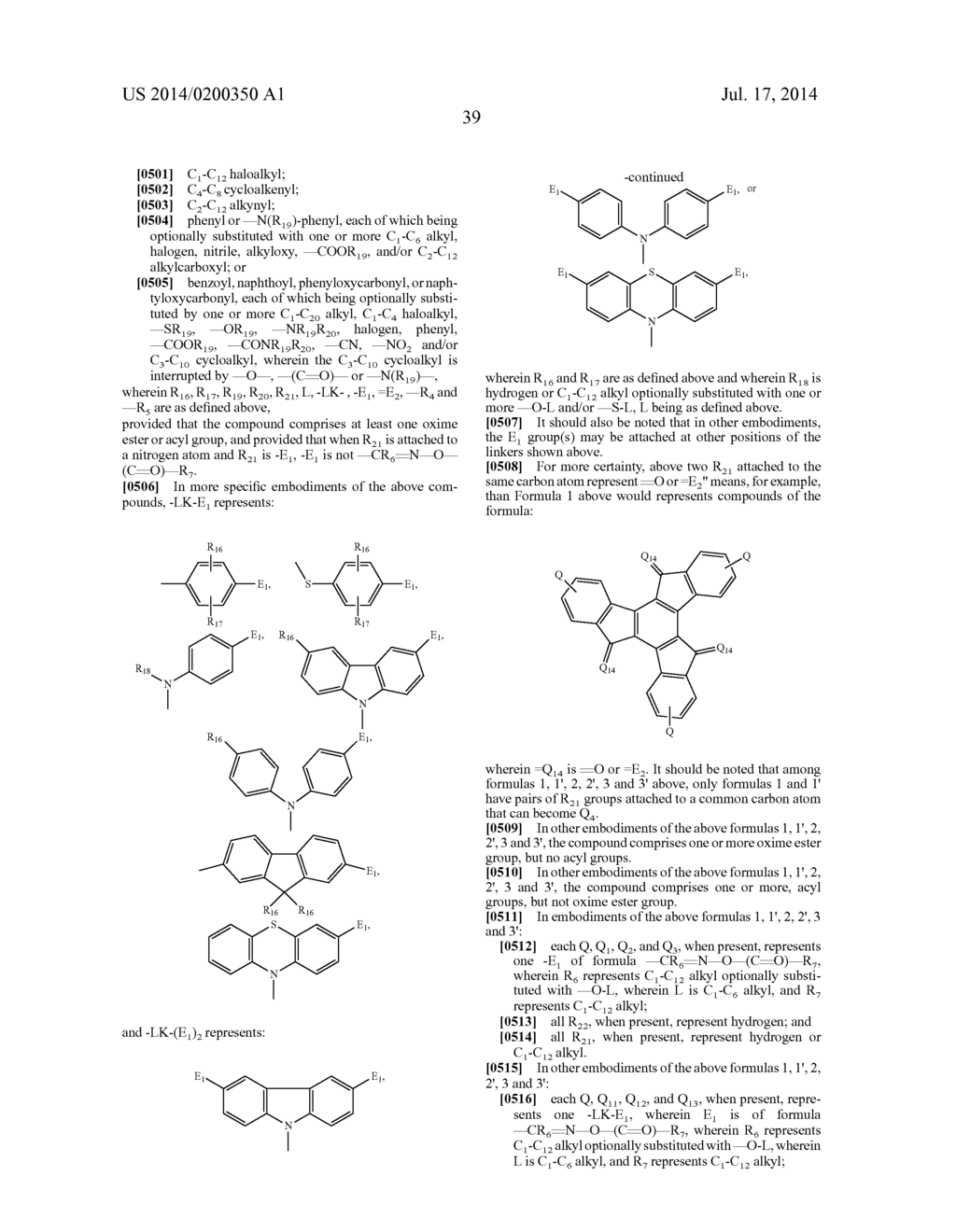 COMPOUNDS WITH OXIME ESTER AND/OR ACYL GROUPS - diagram, schematic, and image 49