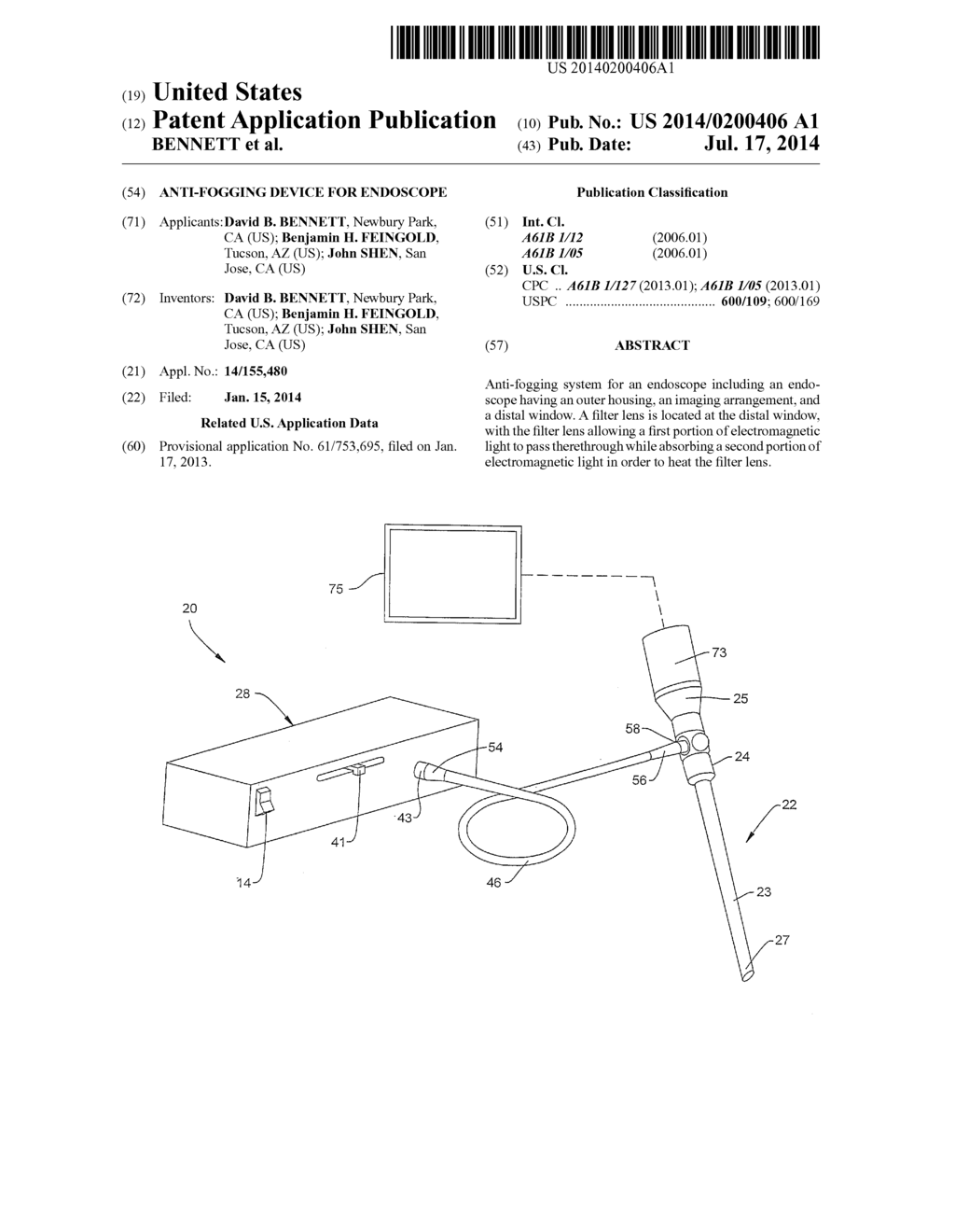 ANTI-FOGGING DEVICE FOR ENDOSCOPE - diagram, schematic, and image 01