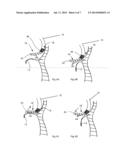 Instrument including a movement sensor for determining the position of an     anchoring mechanism. diagram and image