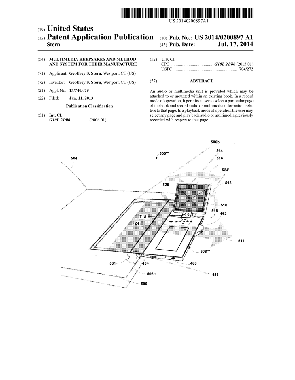 MULTIMEDIA KEEPSAKES AND METHOD AND SYSTEM FOR THEIR MANUFACTURE - diagram, schematic, and image 01