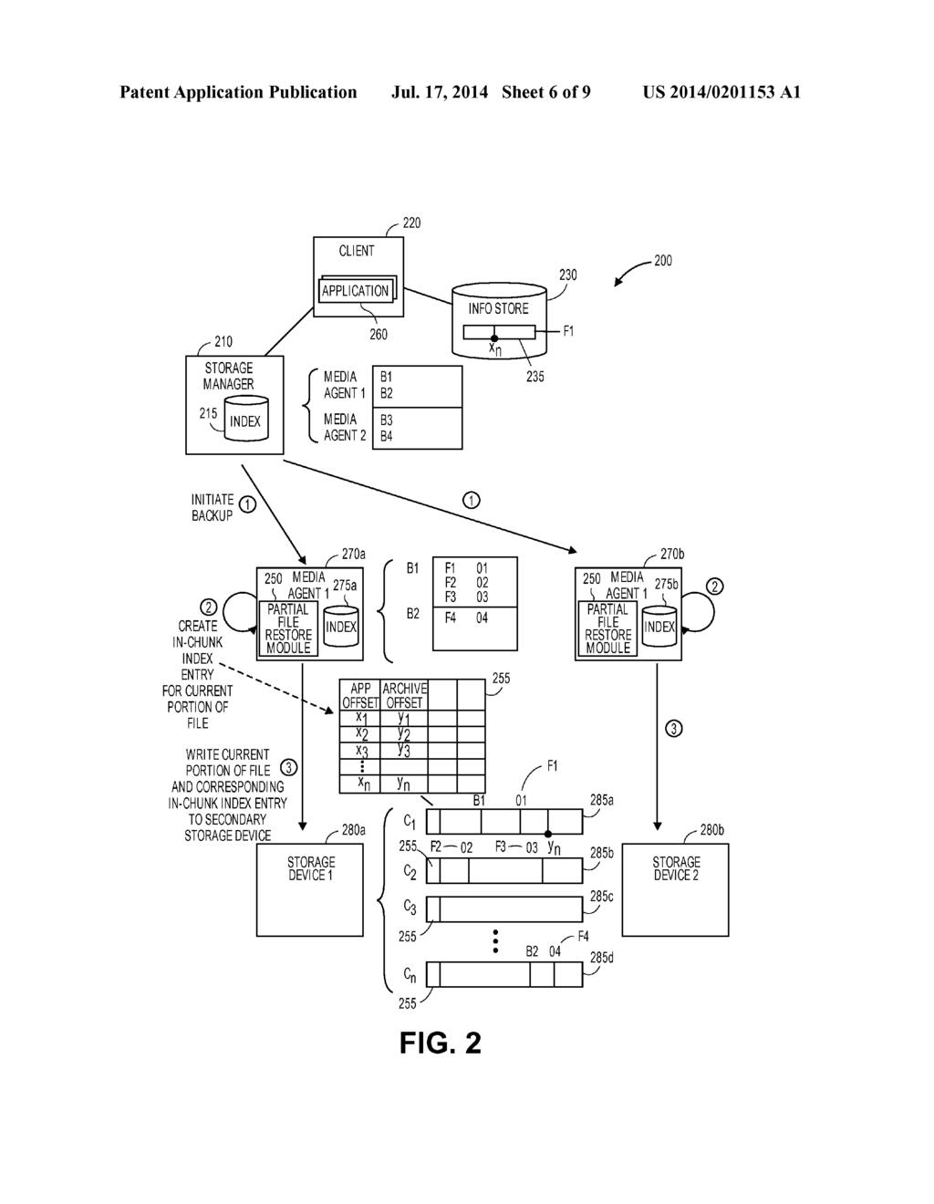 PARTIAL FILE RESTORE IN A DATA STORAGE SYSTEM - diagram, schematic, and image 07