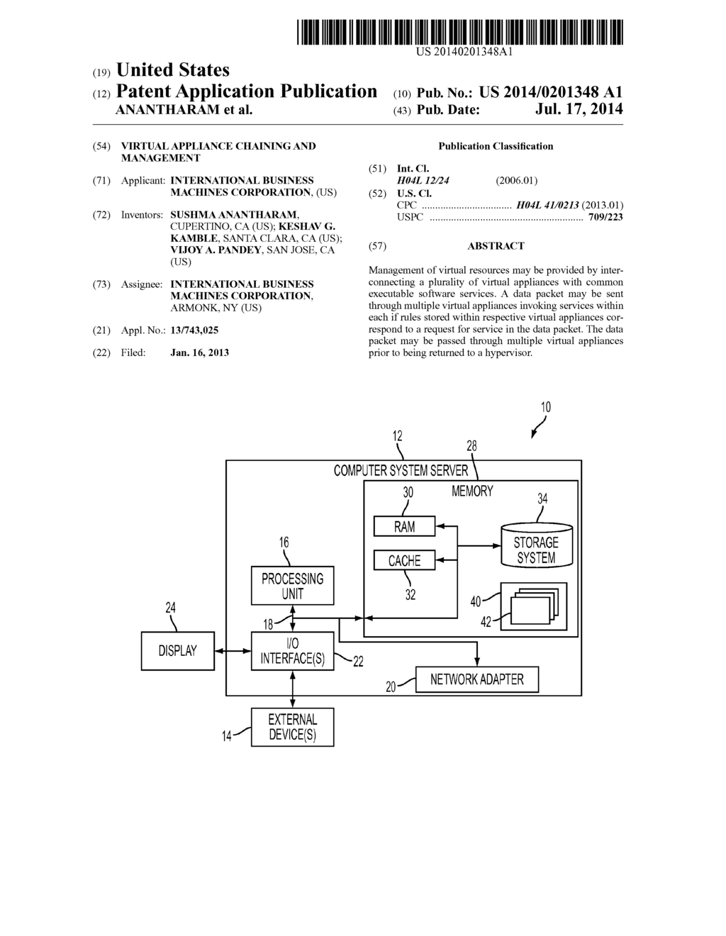 VIRTUAL APPLIANCE CHAINING AND MANAGEMENT - diagram, schematic, and image 01