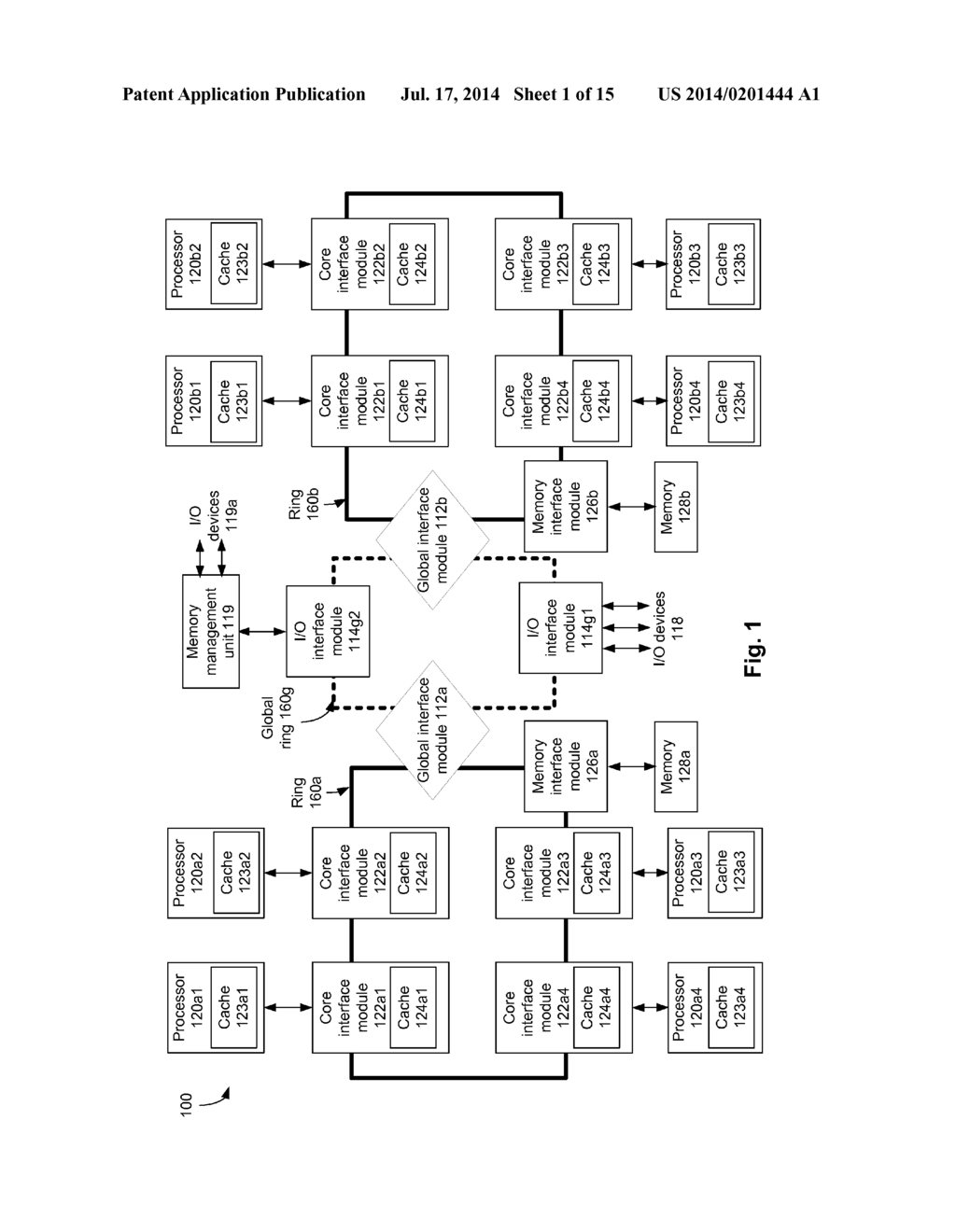 INTERCONNECTED RING NETWORK IN A MULTI-PROCESSOR SYSTEM - diagram, schematic, and image 02