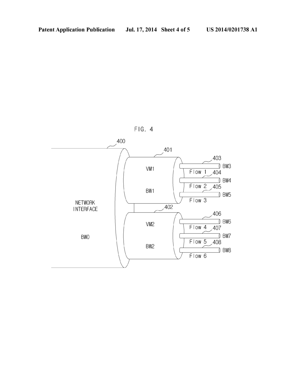 SWITCH AND METHOD FOR GUARANTEEING QUALITY OF SERVICE OF MULTI-TENANT     CLOUD SERVICE AND SYSTEM HAVING THE SAME SWITCH - diagram, schematic, and image 05