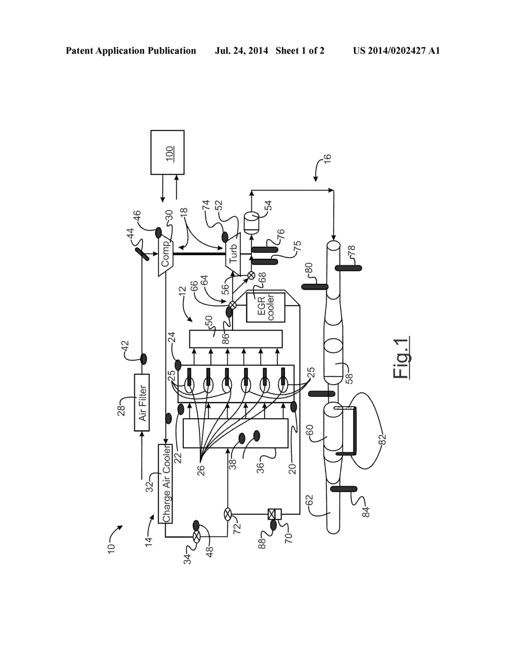 ENGINE SYSTEM CONTROL RESPONSIVE TO OXYGEN CONCENTRATION ESTIMATED FROM     ENGINE CYLINDER PRESSURE - diagram, schematic, and image 02