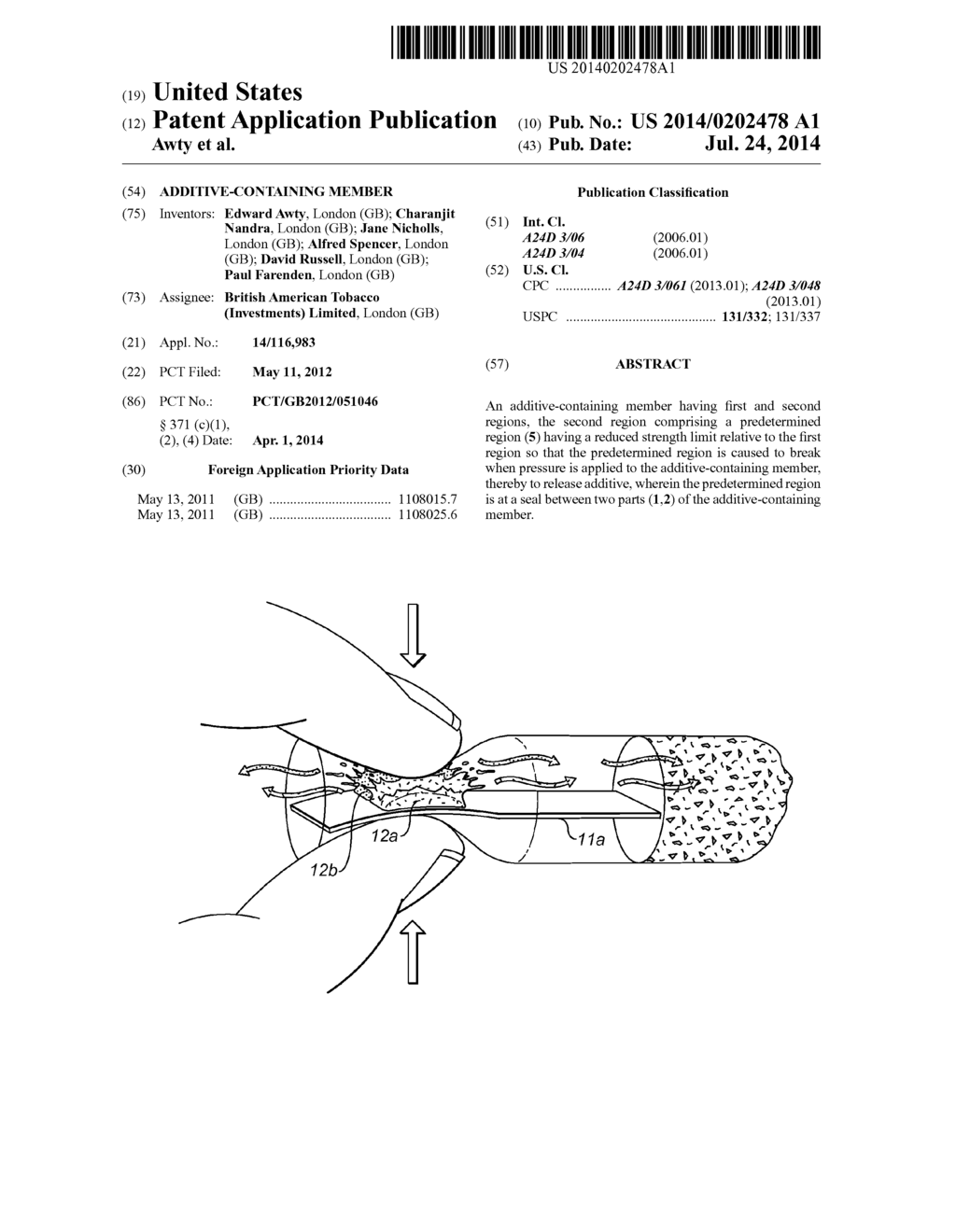 ADDITIVE-CONTAINING MEMBER - diagram, schematic, and image 01