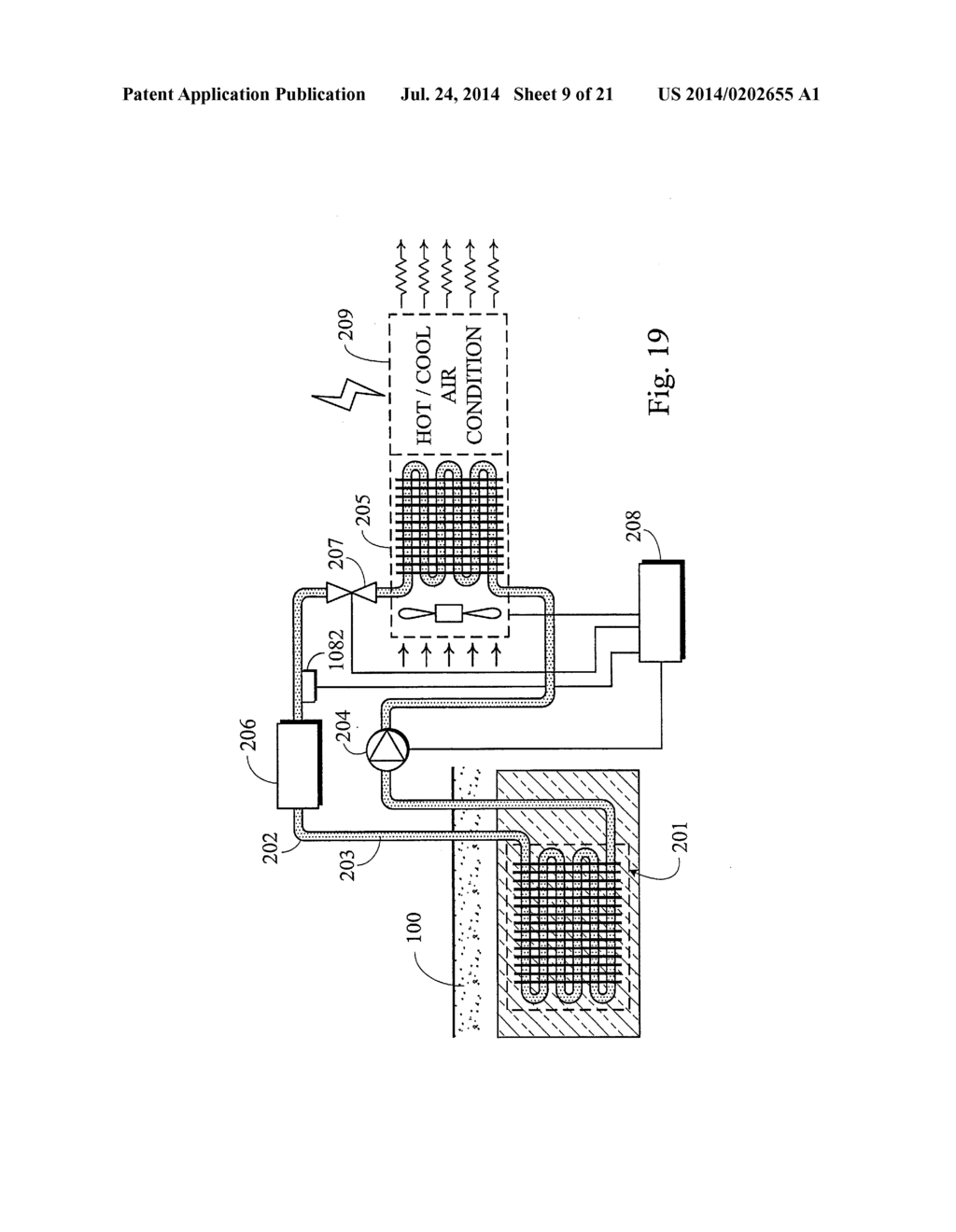 Temperature Equalization Apparatus Jetting Fluid for Thermal Conduction     Used in Electrical Equipment - diagram, schematic, and image 10