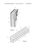 FIN STRUCTURE FOR HEAT EXCHANGER FOR AUTOMOTIVE APPLICATIONS, IN     PARTICULAR FOR AGRICULTURAL AND ON-SITE MACHINES diagram and image