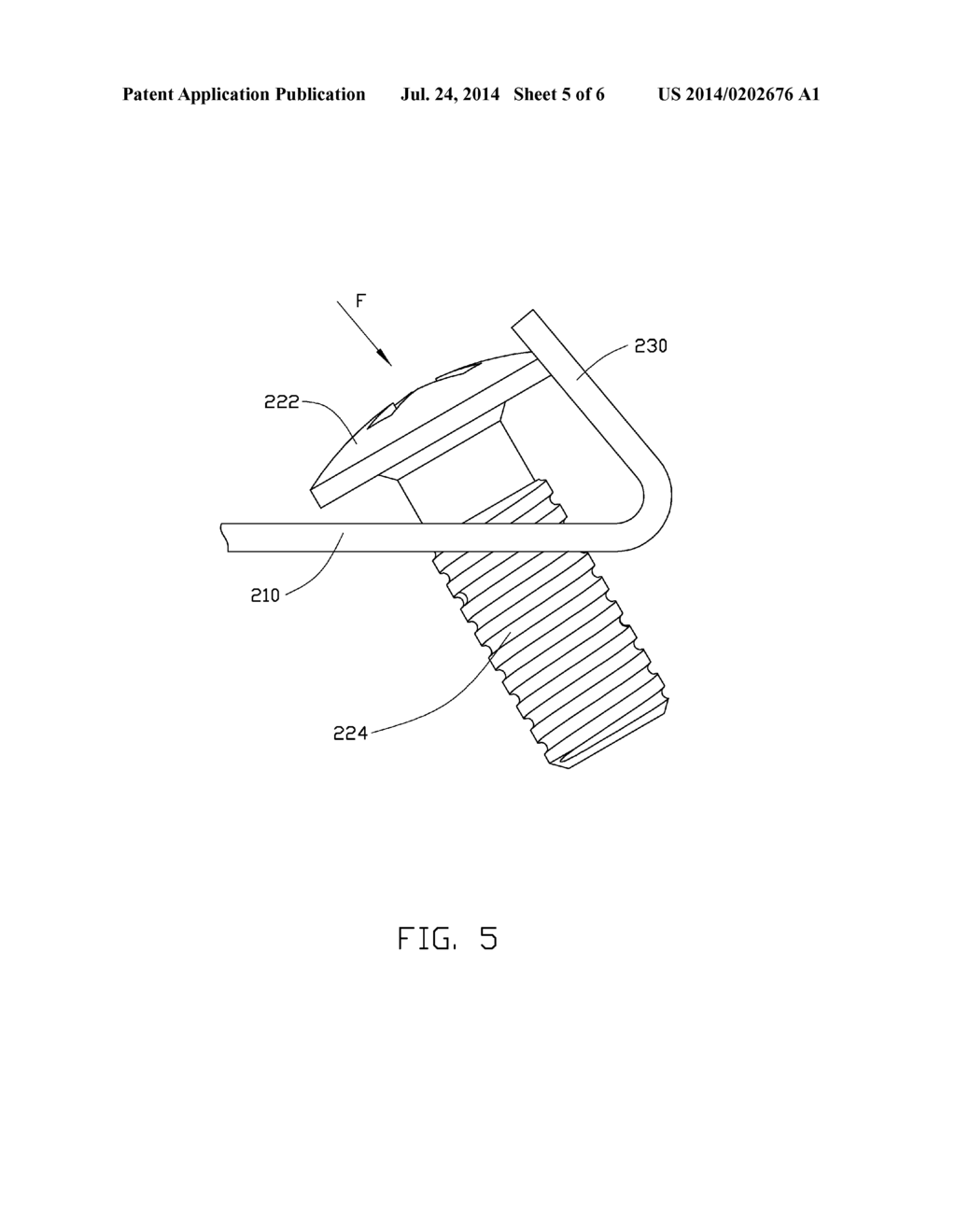 FIXING ASSEMBLY FOR HEAT SINK - diagram, schematic, and image 06