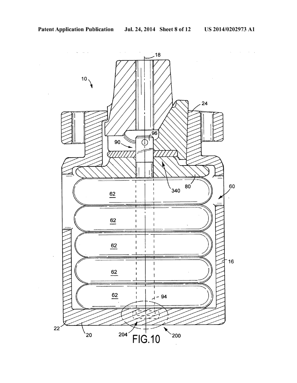 RAILCAR DRAFT GEAR ASSEMBLY AND RELATED METHOD FOR ASSEMBLING A RAILCAR     DRAFT GEAR - diagram, schematic, and image 09