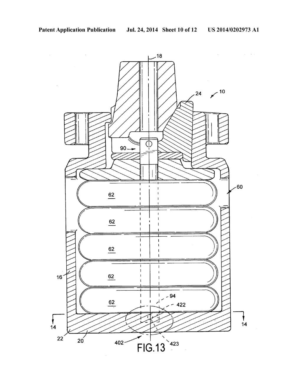 RAILCAR DRAFT GEAR ASSEMBLY AND RELATED METHOD FOR ASSEMBLING A RAILCAR     DRAFT GEAR - diagram, schematic, and image 11