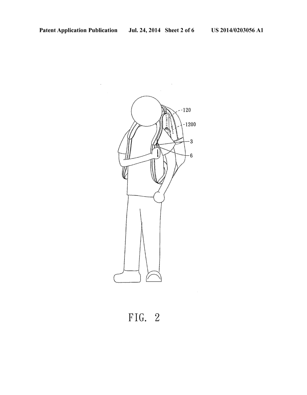 Multifunctional Passive Air Bag Knapsack - diagram, schematic, and image 03