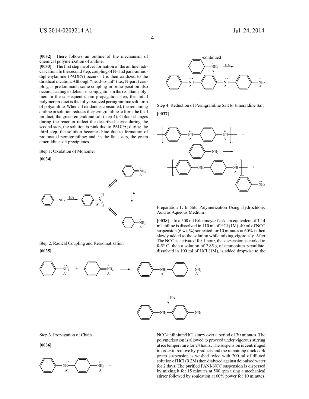 FLEXIBLE, SEMICONDUCTING NANOCOMPOSITE MATERIALS BASED ON NANOCRYSTALLINE     CELLULOSE AND POLYANILINE - diagram, schematic, and image 10