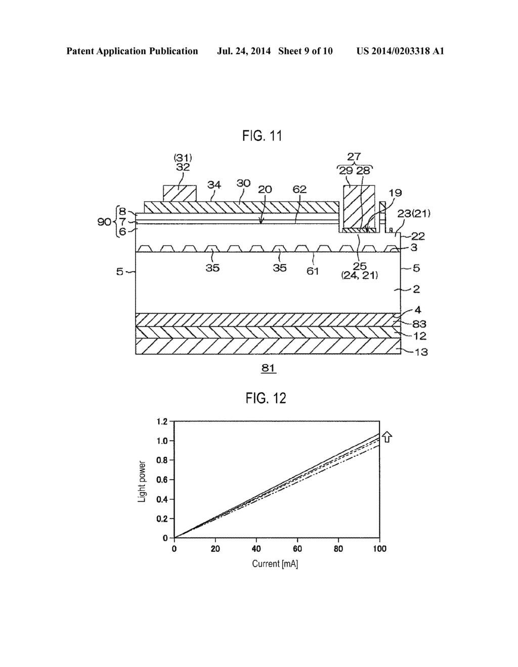 LIGHT EMITTING ELEMENT AND LIGHT EMITTING ELEMENT PACKAGE - diagram, schematic, and image 10