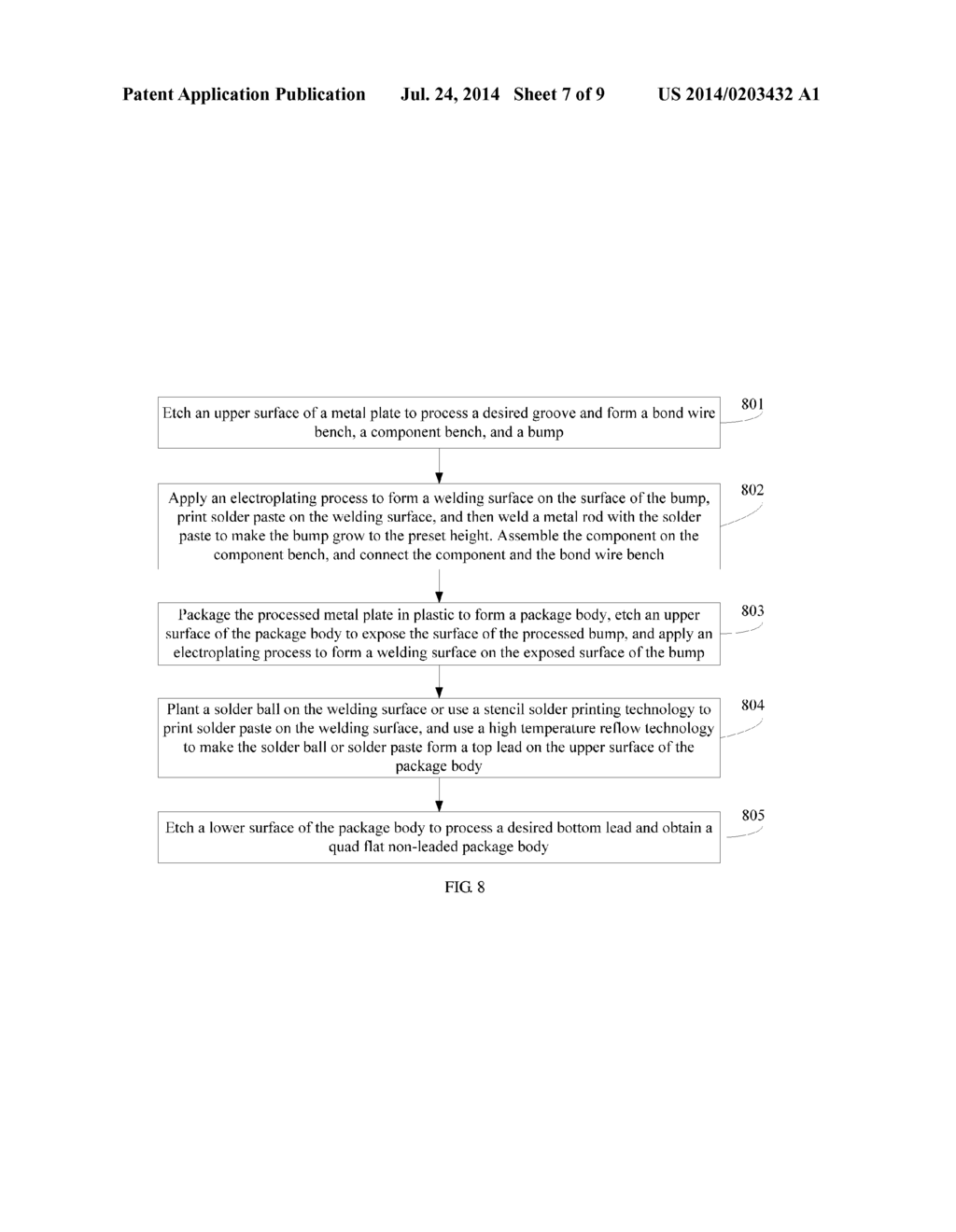 Method for Packaging Quad Flat Non-Leaded Package Body, and Package Body - diagram, schematic, and image 08