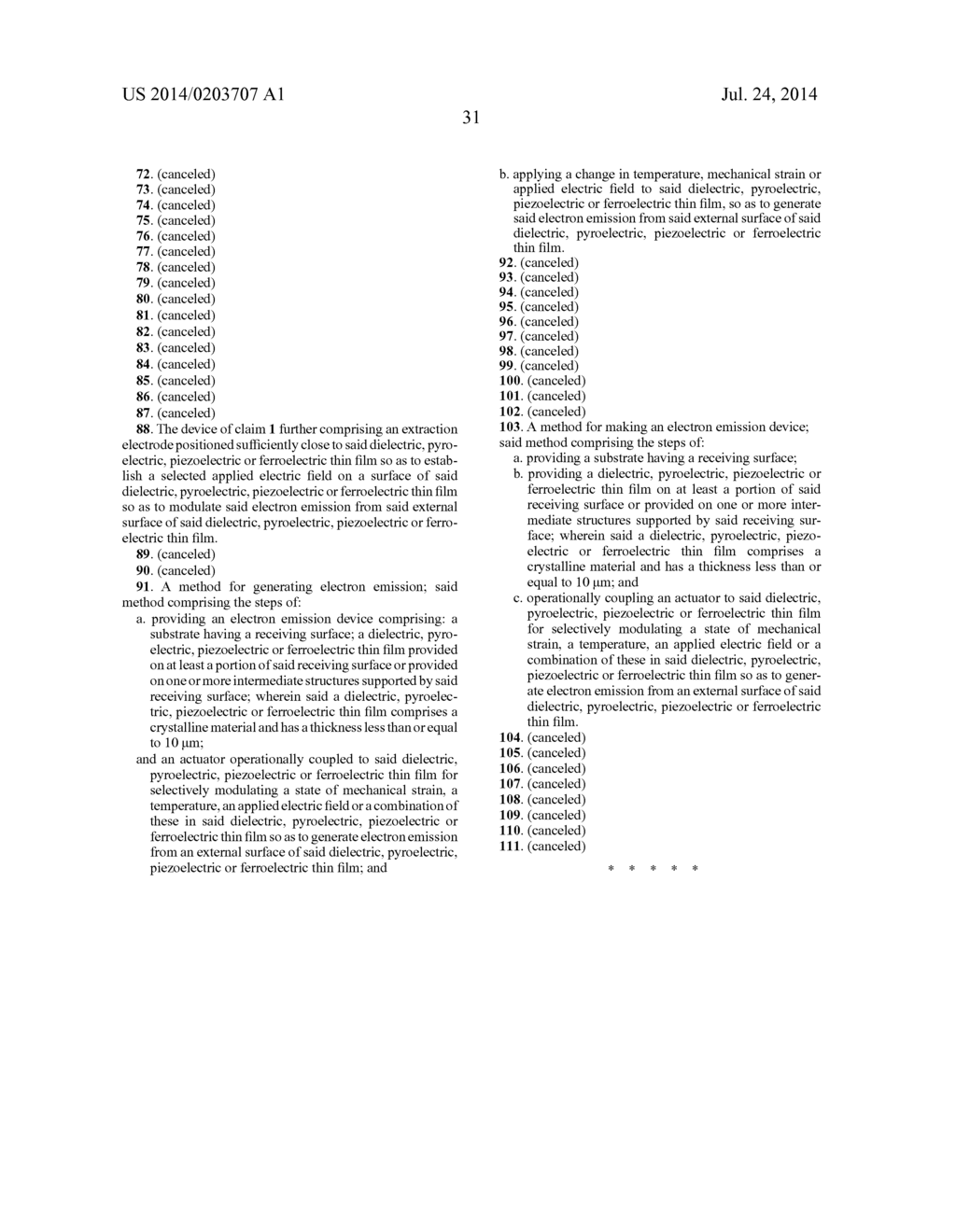 ELECTRON EMISSION DEVICE - diagram, schematic, and image 76