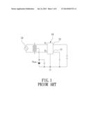 POWER CIRCUIT OF A VACUUM FLUORESCENT DISPLAY HAVING NEITHER TRANSFORMER     NOR ELECTROMAGNETIC INTERFERENCE diagram and image