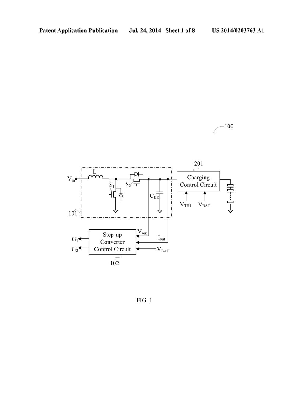 STEP-UP BATTERY CHARGING MANAGEMENT SYSTEM AND CONTROL METHOD THEREOF - diagram, schematic, and image 02