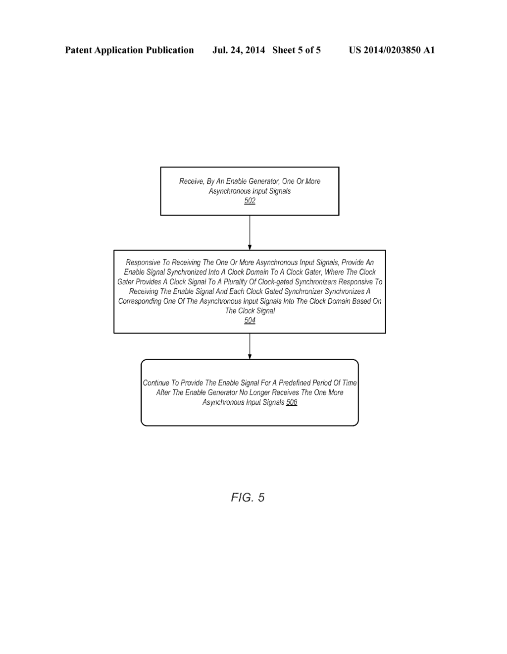 POWER MANAGED SYNCHRONIZERS FOR ASYNCHRONOUS INPUT SIGNALS - diagram, schematic, and image 06