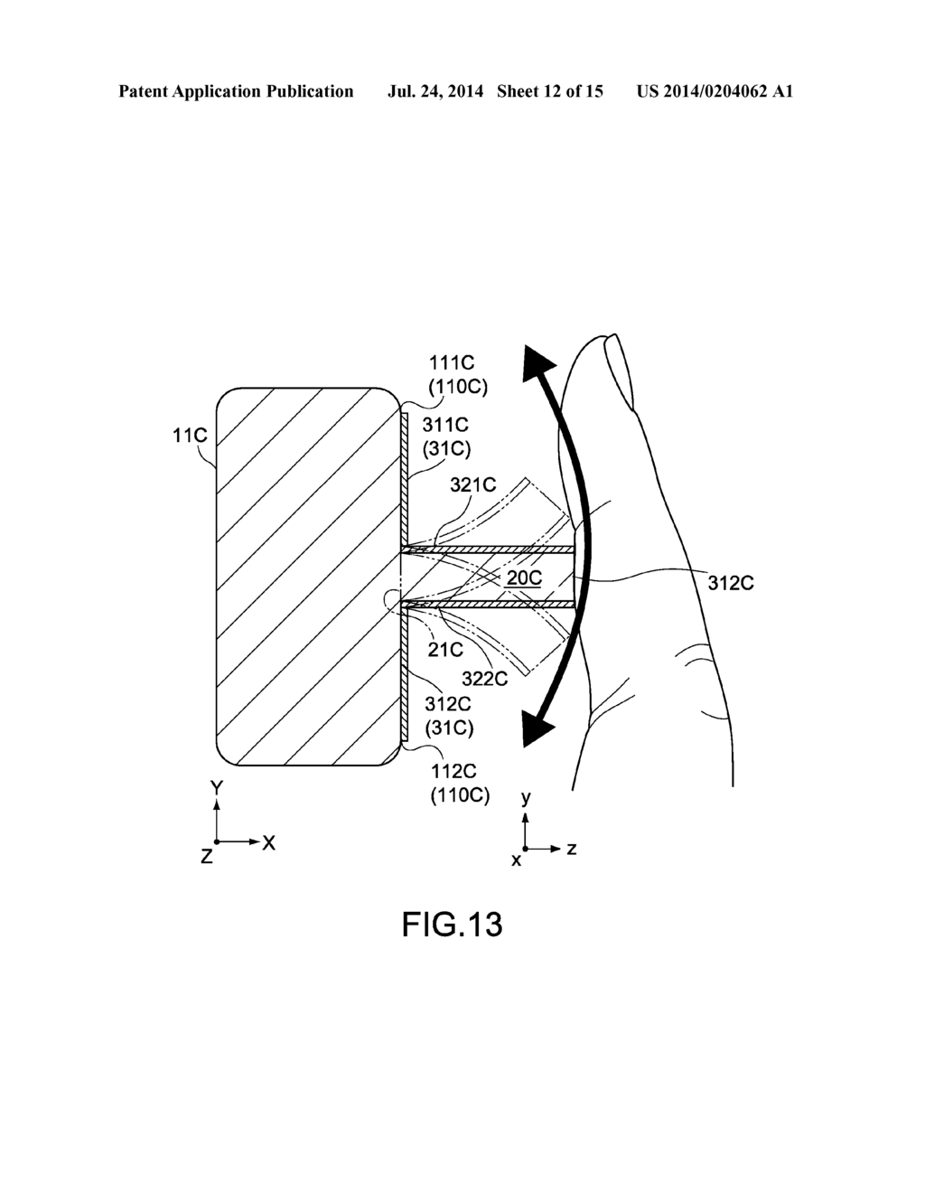 HEAD-MOUNTED DISPLAY, DISPLAY APPARATUS, AND INPUT APPARATUS - diagram, schematic, and image 13