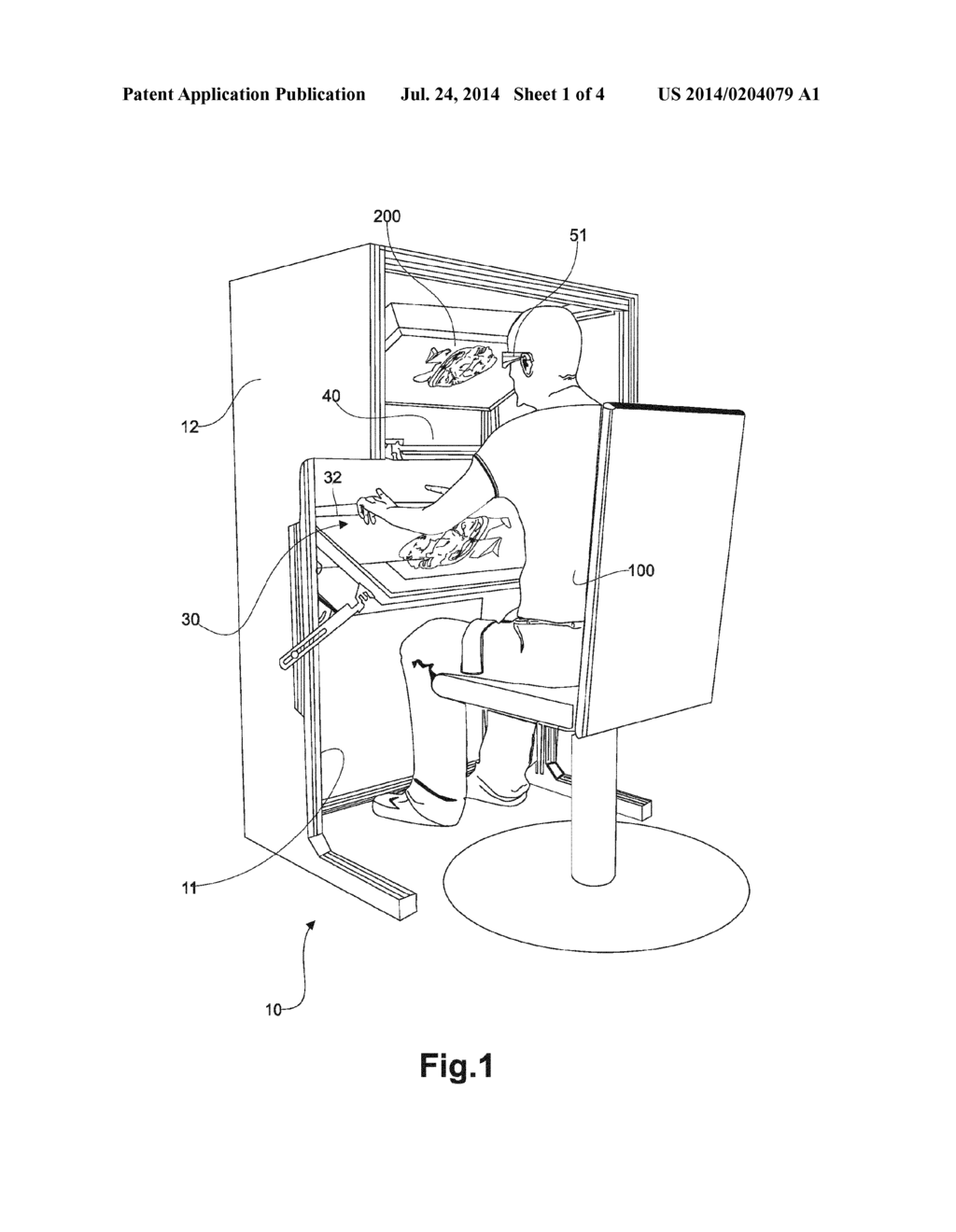 SYSTEM FOR COLOCATING A TOUCH SCREEN AND A VIRTUAL OBJECT, AND DEVICE FOR     MANIPULATING VIRTUAL OBJECTS IMPLEMENTING SUCH A SYSTEM - diagram, schematic, and image 02