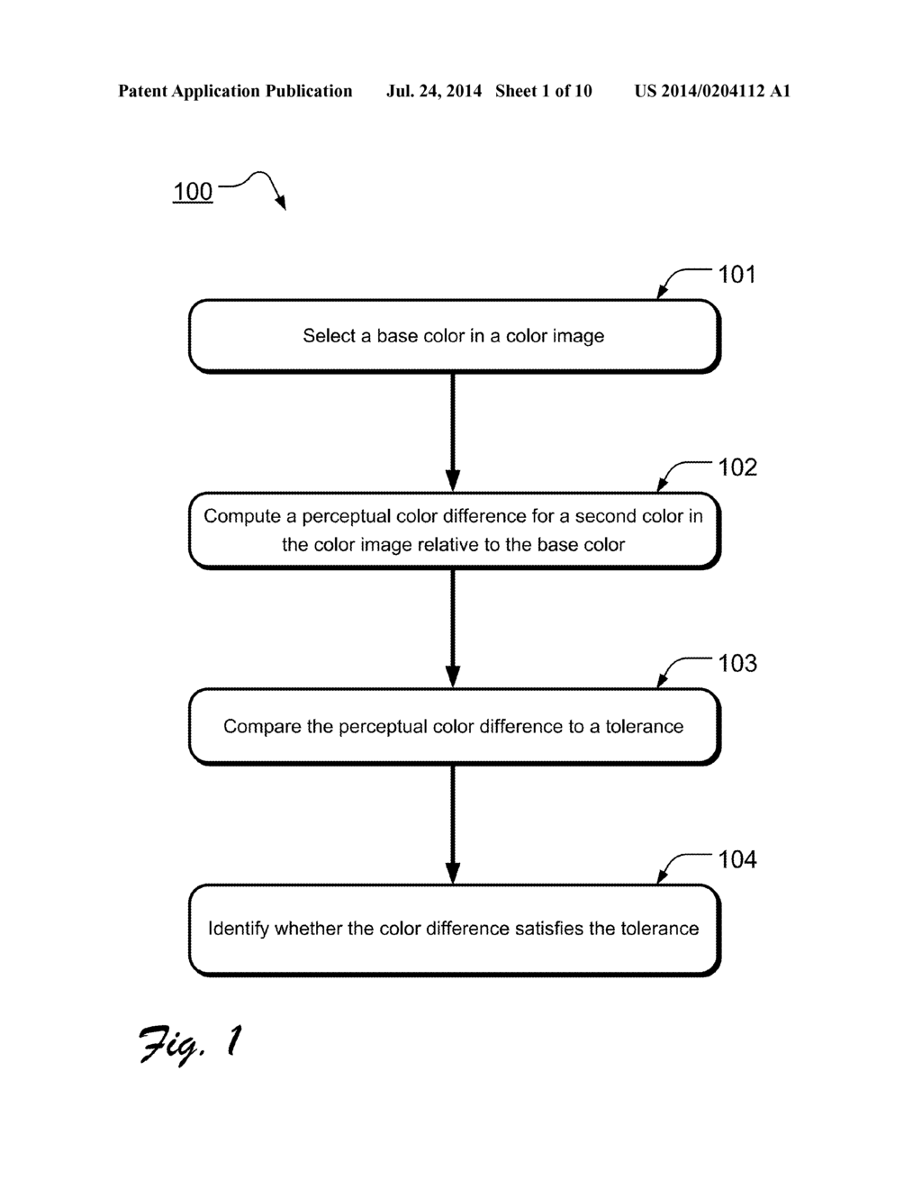 COLOR SELECTION AND/OR MATCHING IN A COLOR IMAGE - diagram, schematic, and image 02