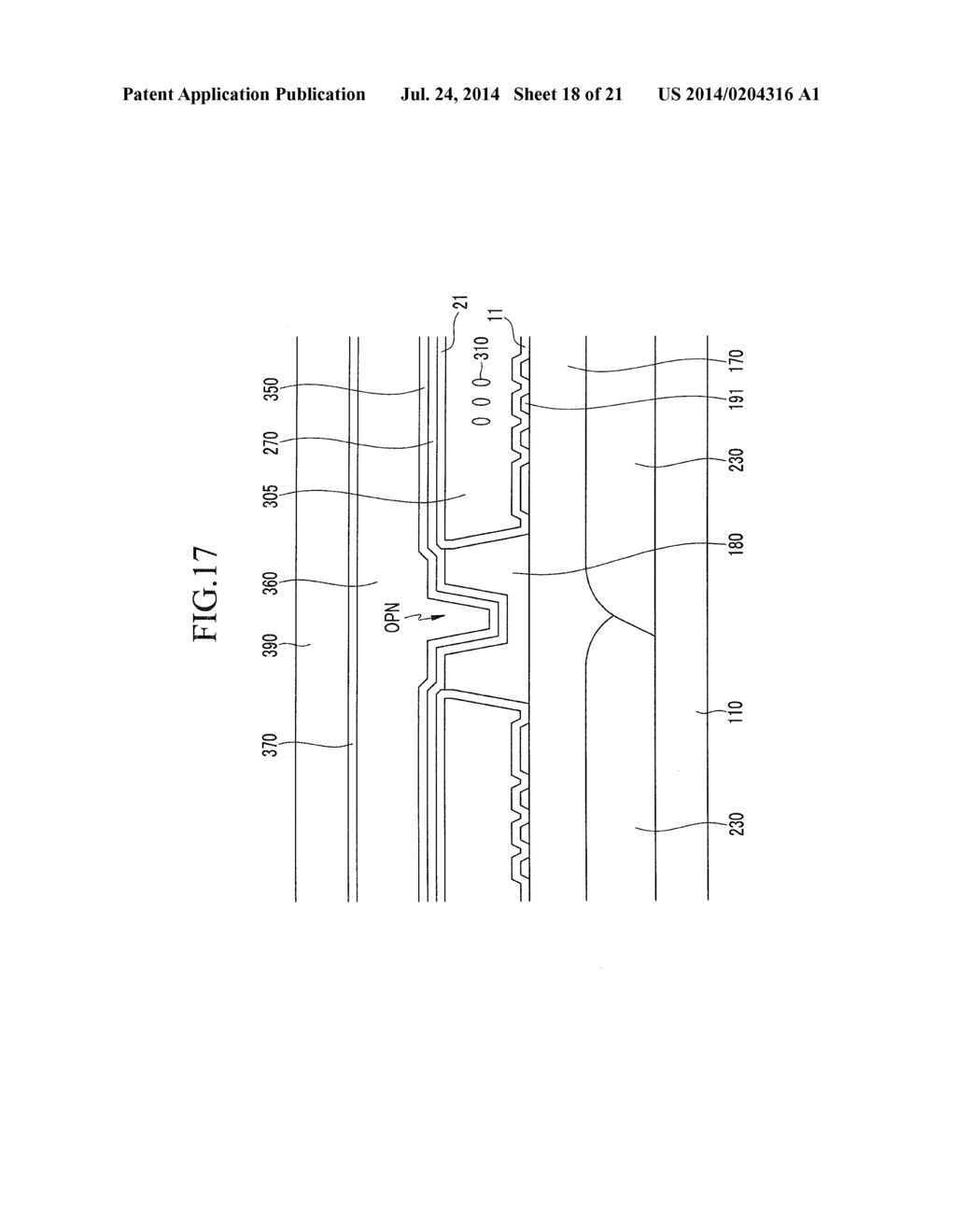 LIQUID CRYSTAL DISPLAY AND METHOD OF MANUFACTURING THE SAME - diagram, schematic, and image 19